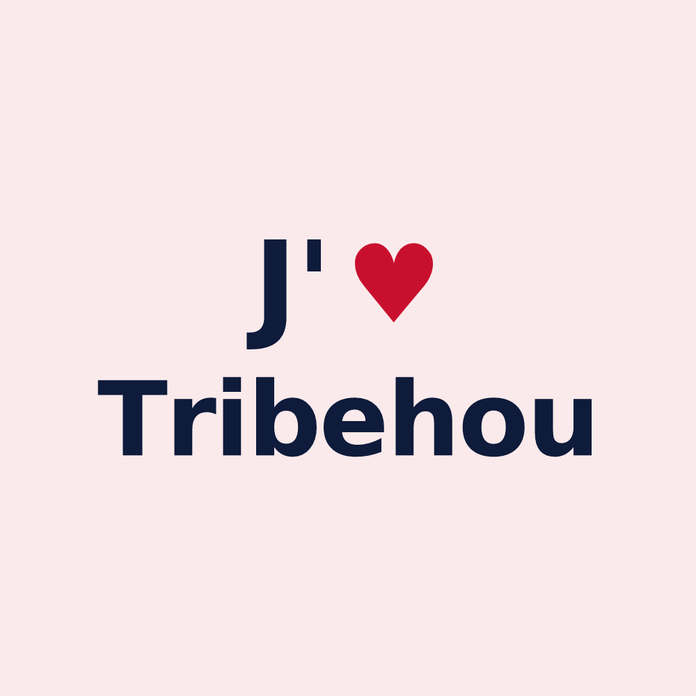 Magnet personnalisé Tribehou — design J'aime Tribehou