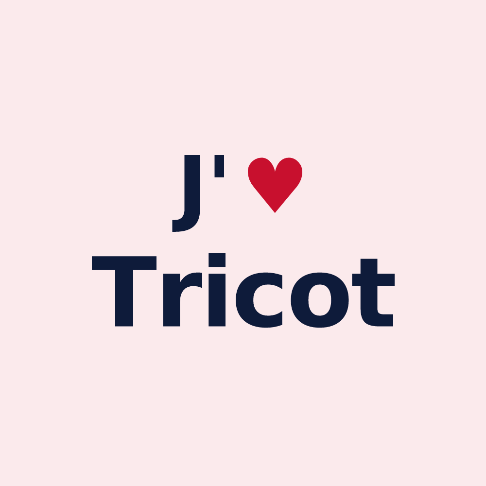 Magnet personnalisé Tricot — design J'aime Tricot
