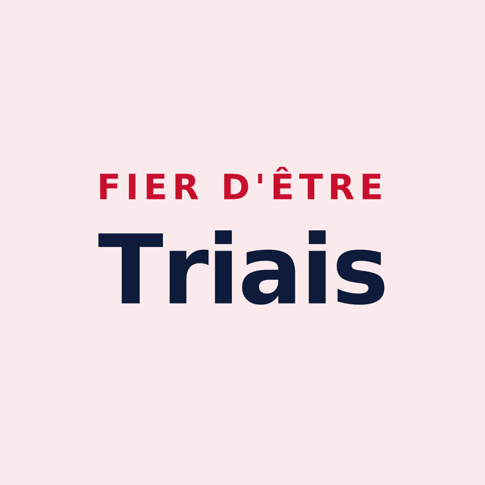 Magnet « Fier d'être Triais » — design pour Trie-sur-Baïse