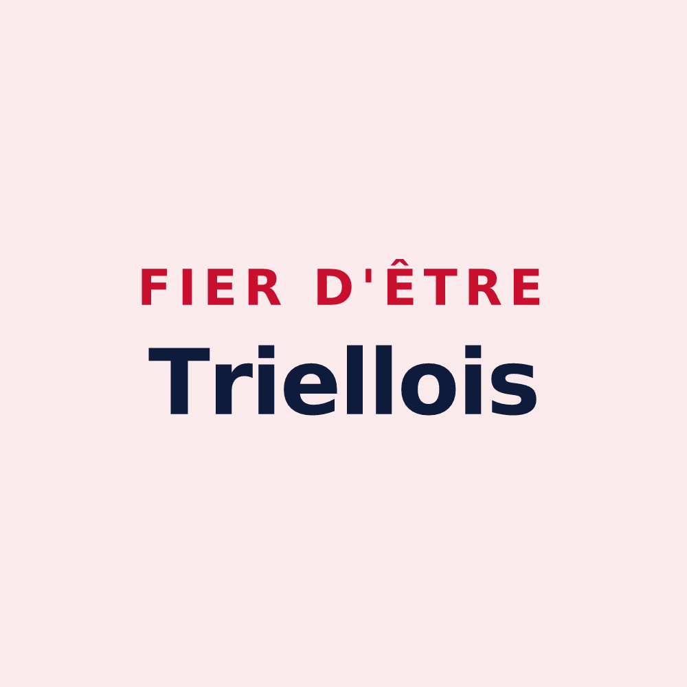 Magnet « Fier d'être Triellois » — design pour Triel-sur-Seine