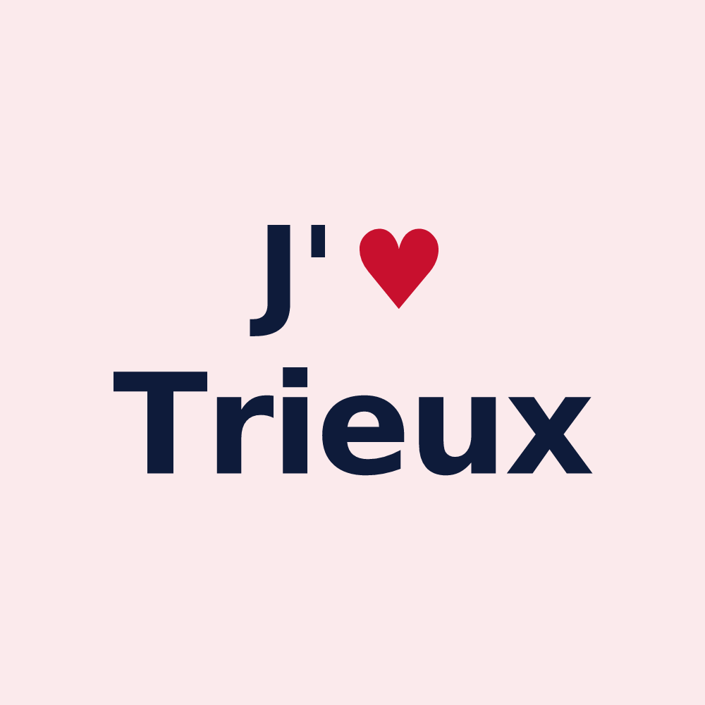 Magnet personnalisé Trieux — design J'aime Trieux