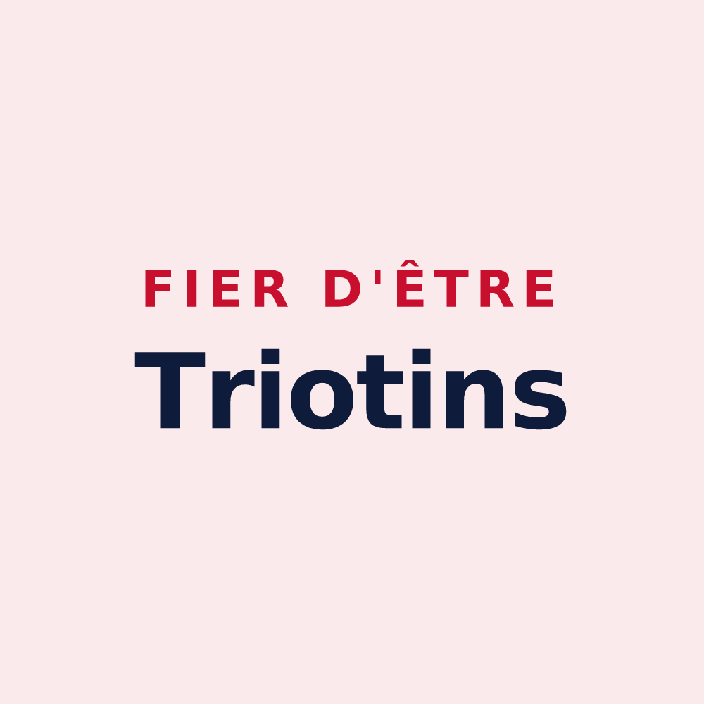 Magnet « Fier d'être Triotins » — design pour Trieux