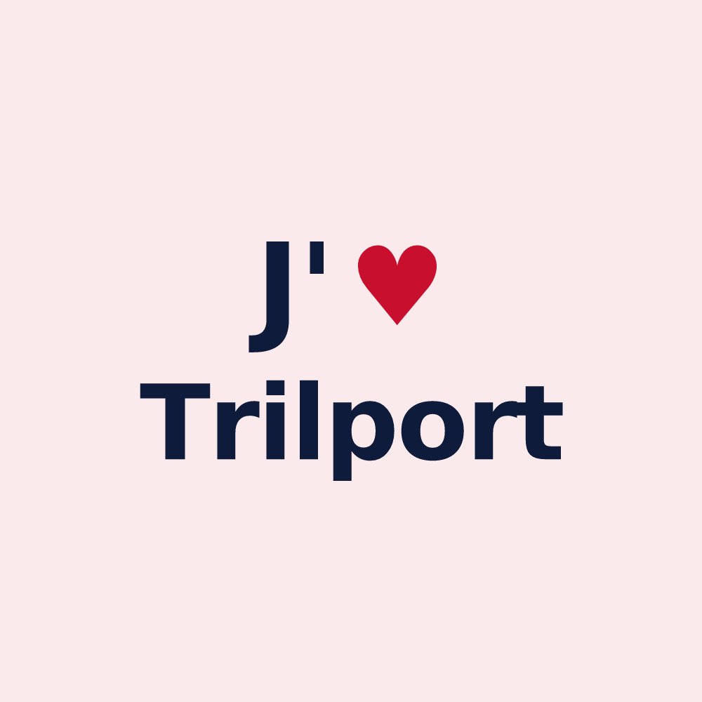 Magnet personnalisé Trilport — design J'aime Trilport