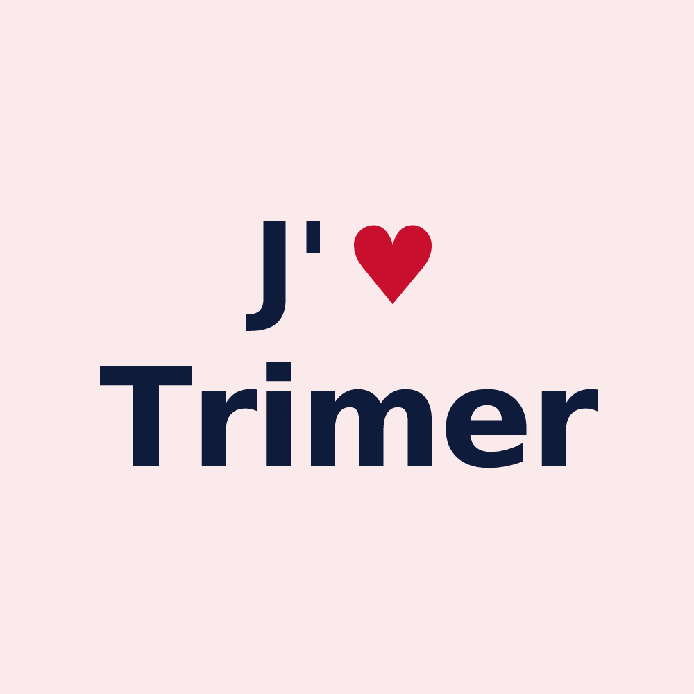 Magnet personnalisé Trimer — design J'aime Trimer