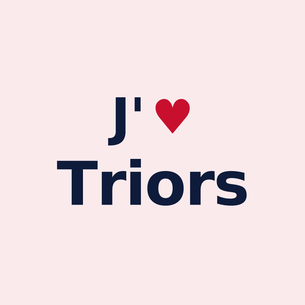 Magnet personnalisé Triors — design J'aime Triors