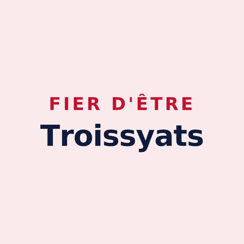 Magnet « Fier d'être Troissyats » — design pour Troissy
