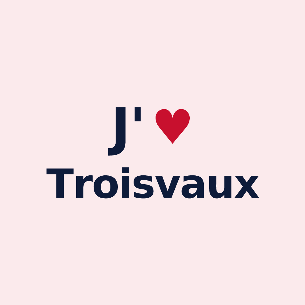 Magnet personnalisé Troisvaux — design J'aime Troisvaux