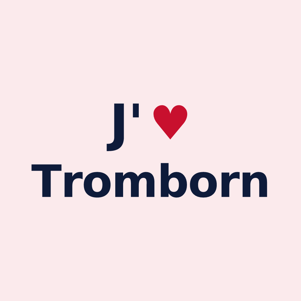 Magnet personnalisé Tromborn — design J'aime Tromborn