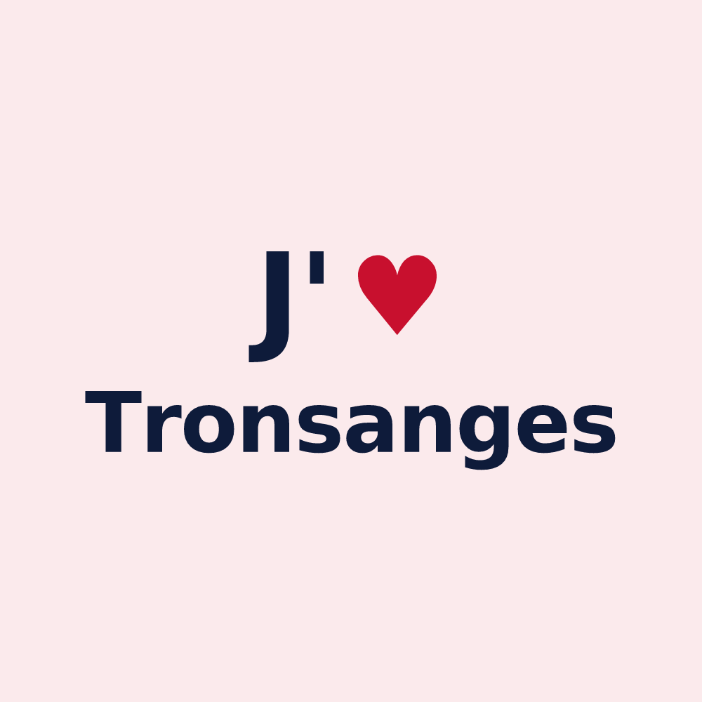 Magnet personnalisé Tronsanges — design J'aime Tronsanges