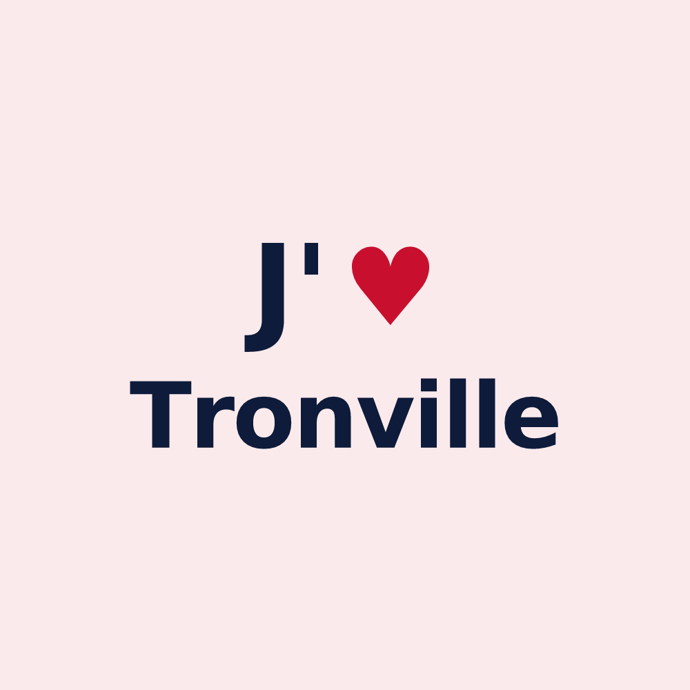 Magnet personnalisé Tronville — design J'aime Tronville