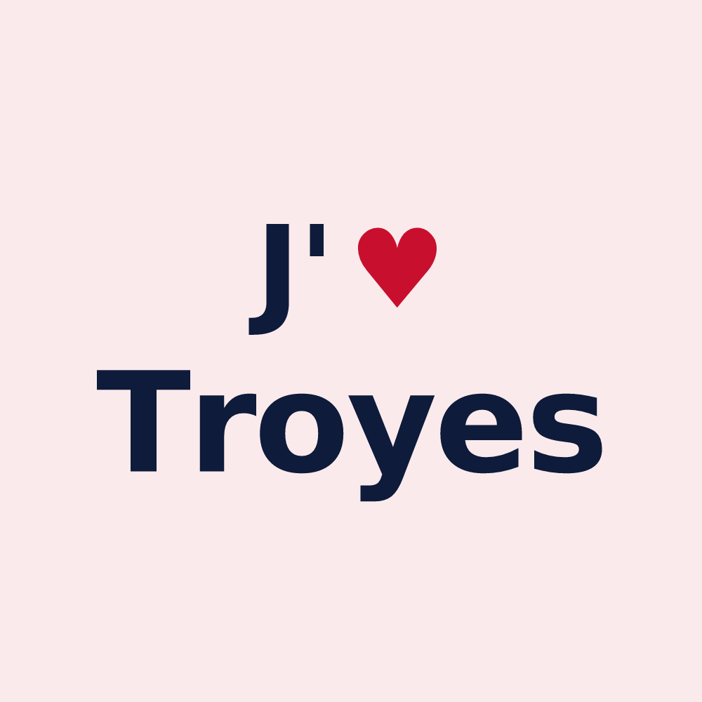 Magnet personnalisé Troyes — design J'aime Troyes