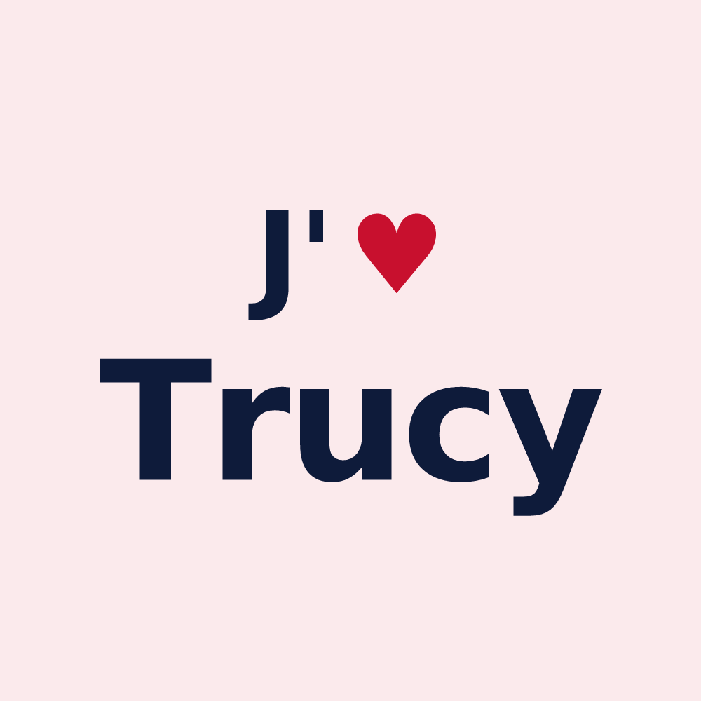 Magnet personnalisé Trucy — design J'aime Trucy