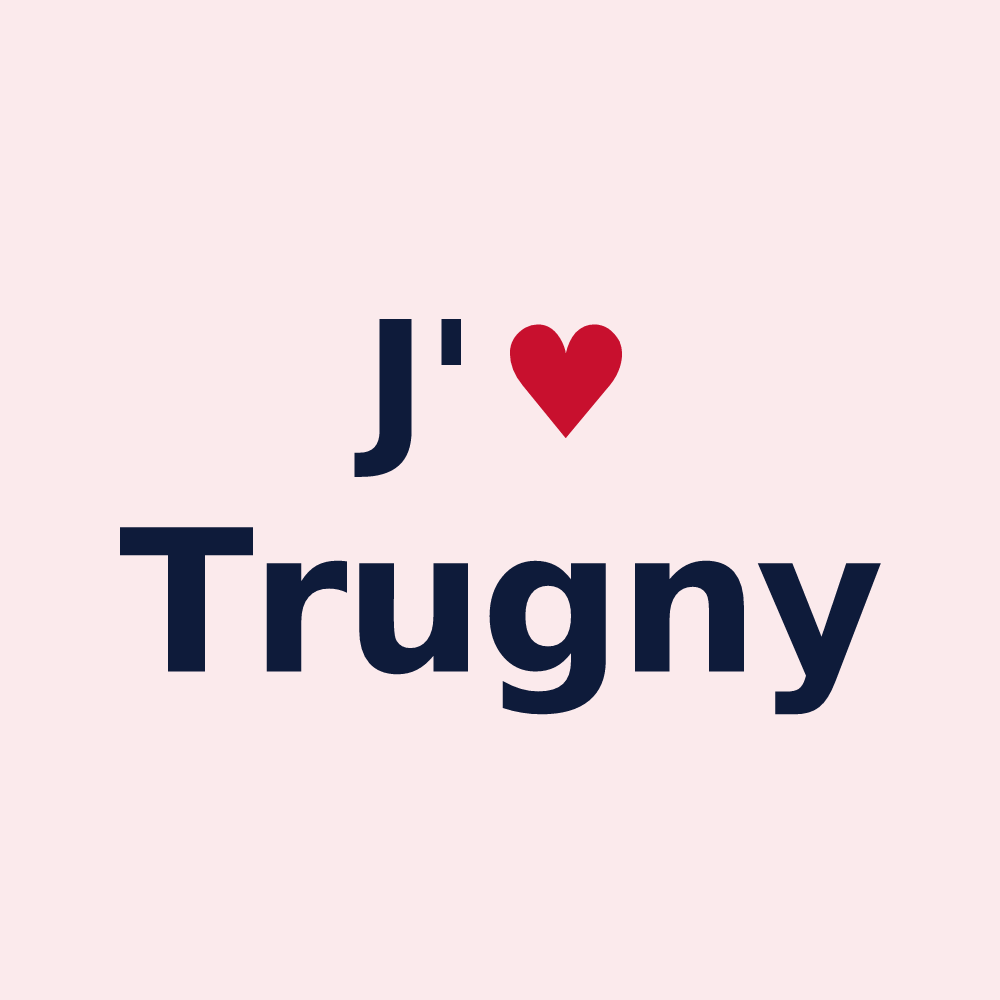 Magnet personnalisé Trugny — design J'aime Trugny