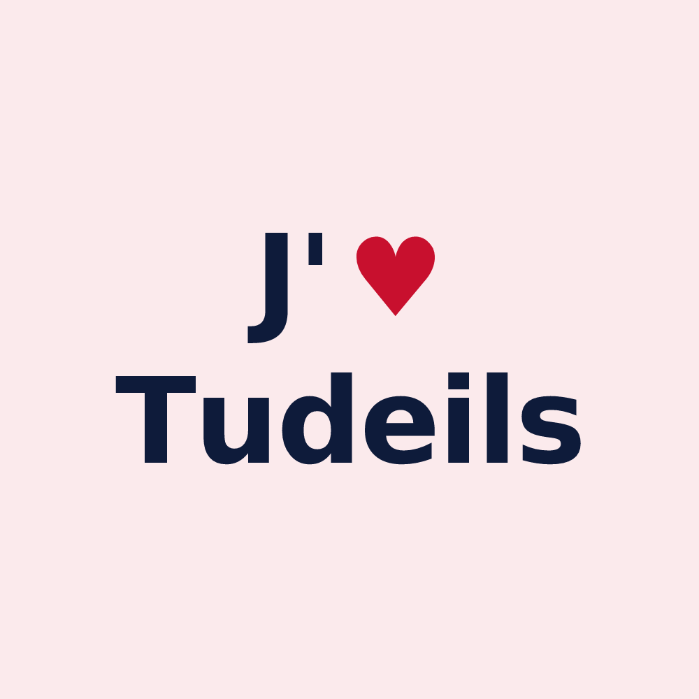 Magnet personnalisé Tudeils — design J'aime Tudeils