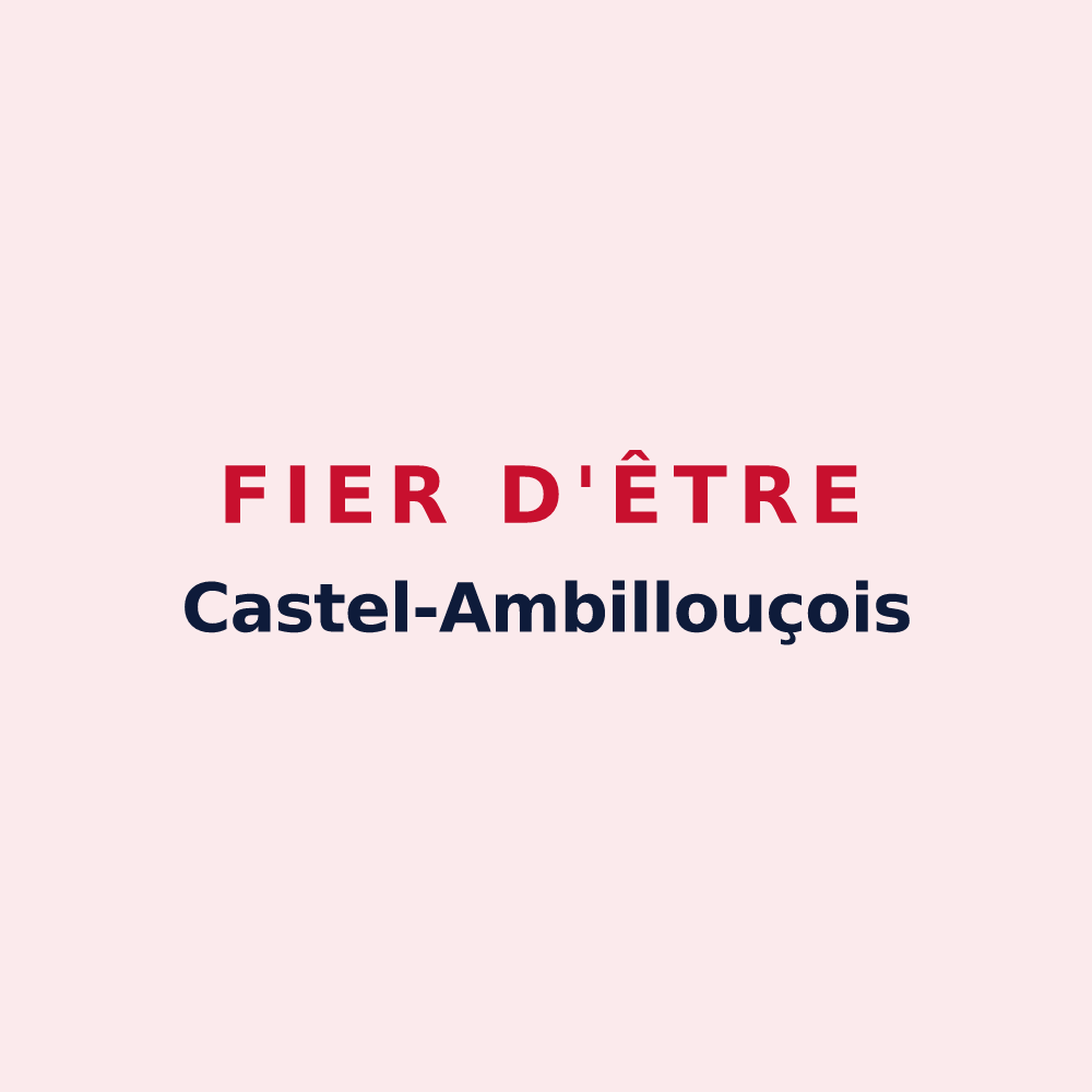Magnet « Fier d'être Castel-Ambillouçois » — design pour Tuffalun