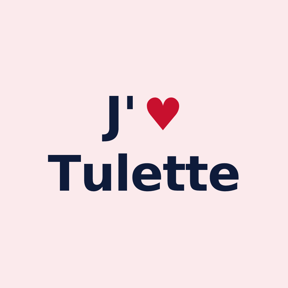 Magnet personnalisé Tulette — design J'aime Tulette
