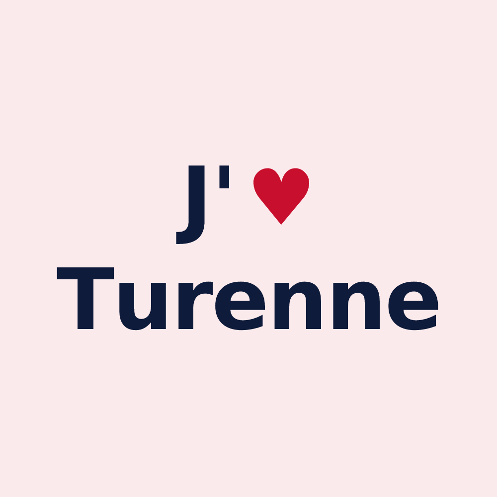 Magnet personnalisé Turenne — design J'aime Turenne