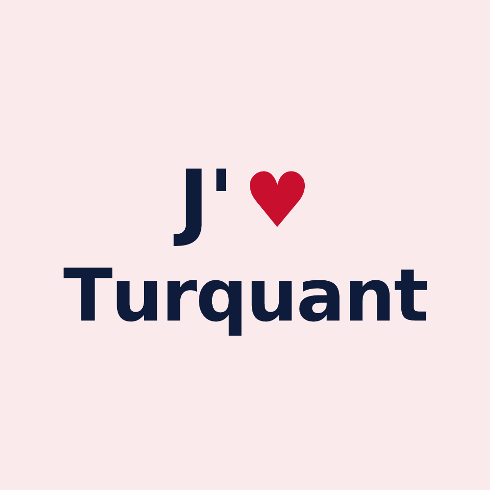 Magnet personnalisé Turquant — design J'aime Turquant