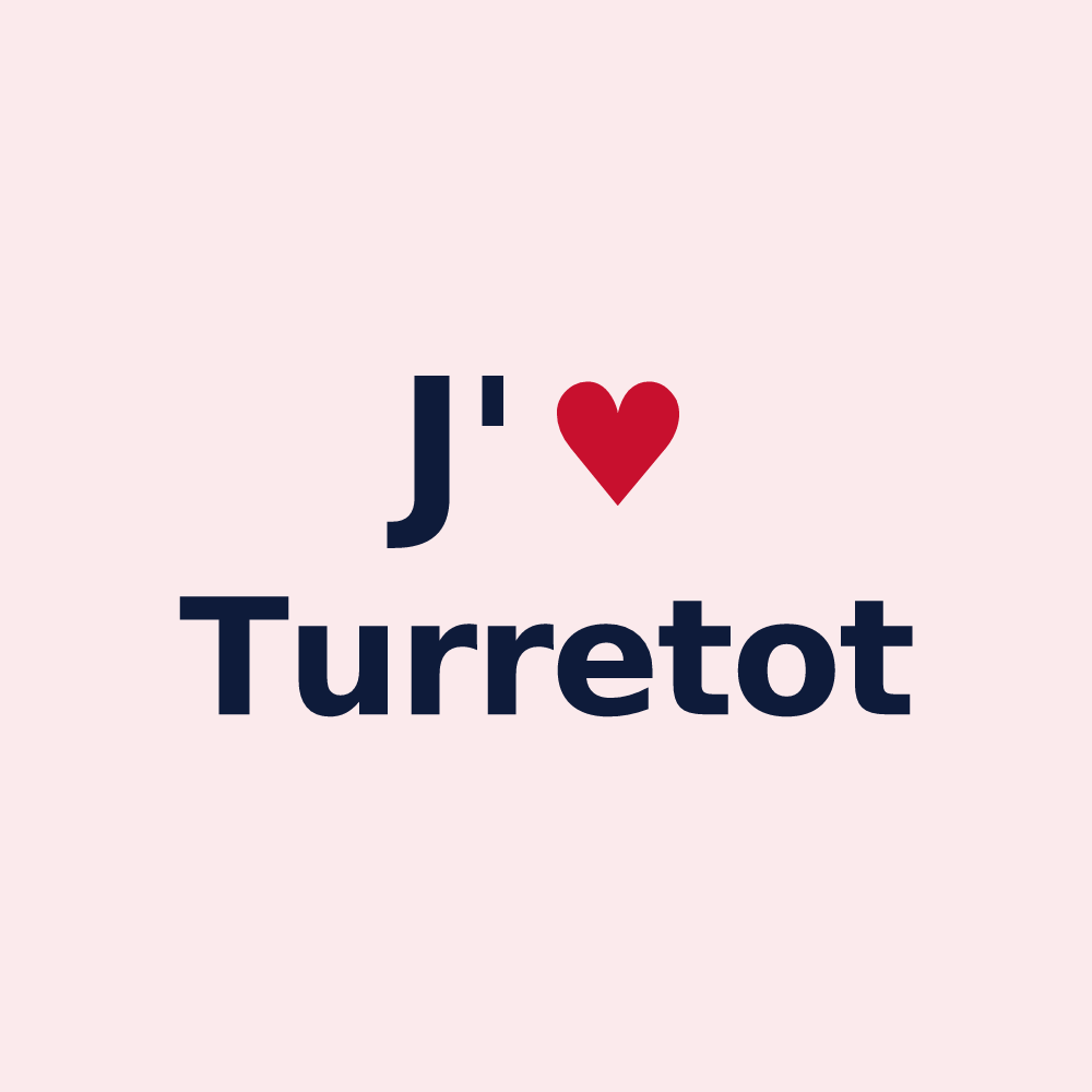 Magnet personnalisé Turretot — design J'aime Turretot