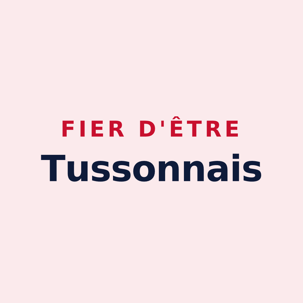 Magnet « Fier d'être Tussonnais » — design pour Tusson