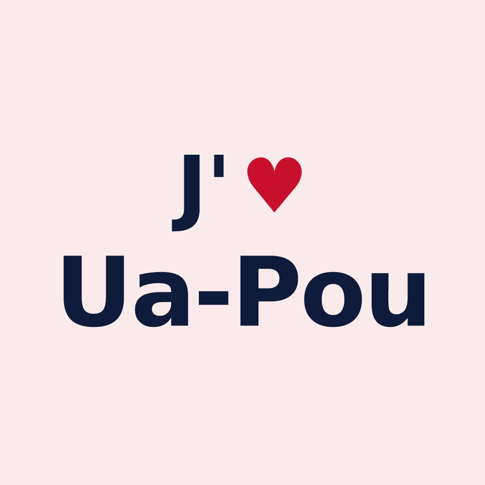 Magnet personnalisé Ua-Pou — design J'aime Ua-Pou