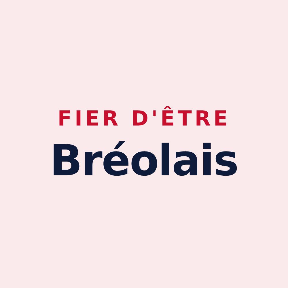 Magnet « Fier d'être Bréolais » — design pour Ubaye-Serre-Ponçon