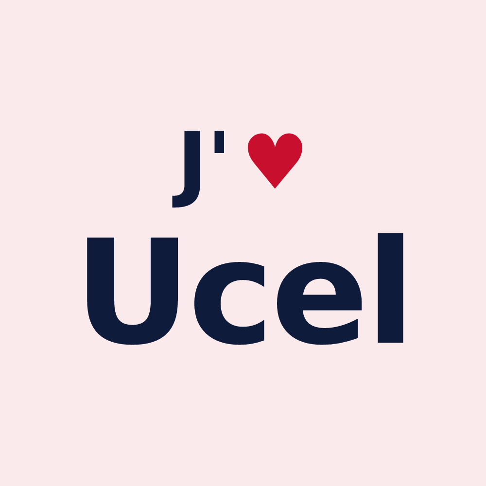 Magnet personnalisé Ucel — design J'aime Ucel
