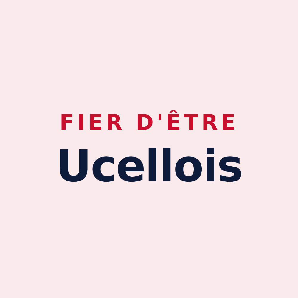 Magnet « Fier d'être Ucellois » — design pour Ucel