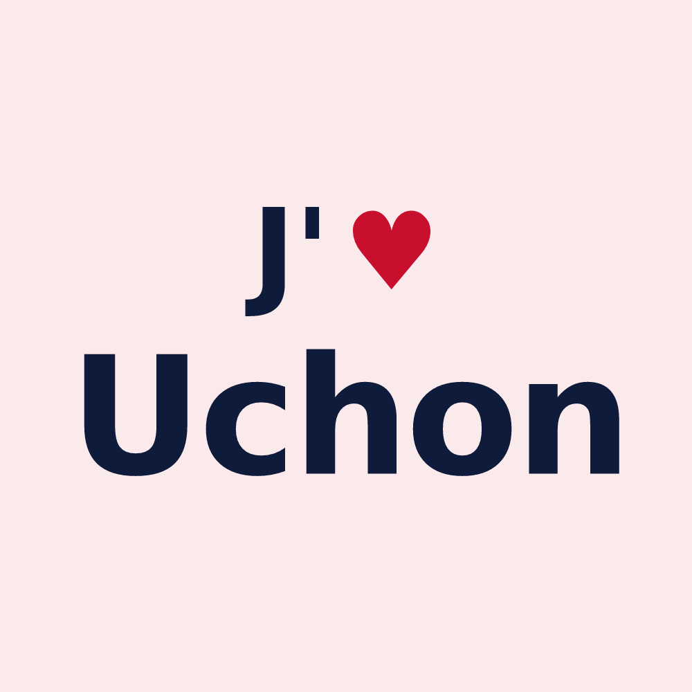 Magnet personnalisé Uchon — design J'aime Uchon