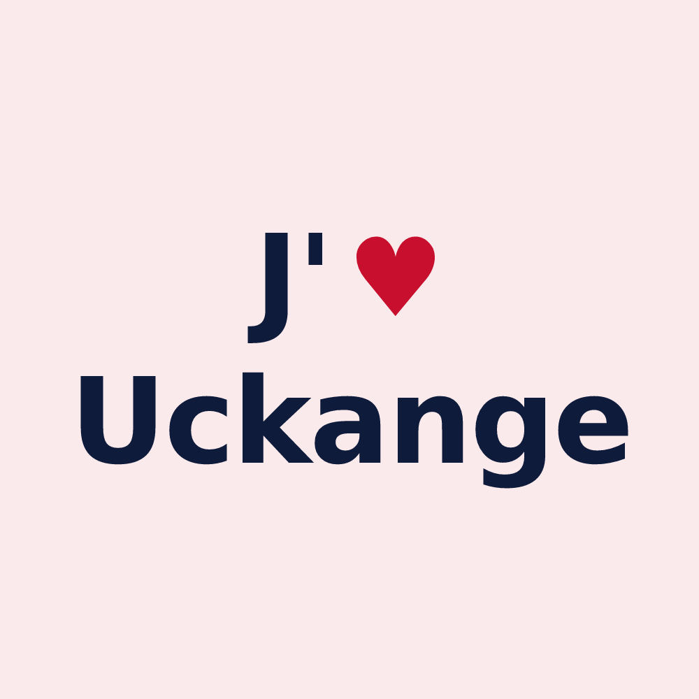 Magnet personnalisé Uckange — design J'aime Uckange
