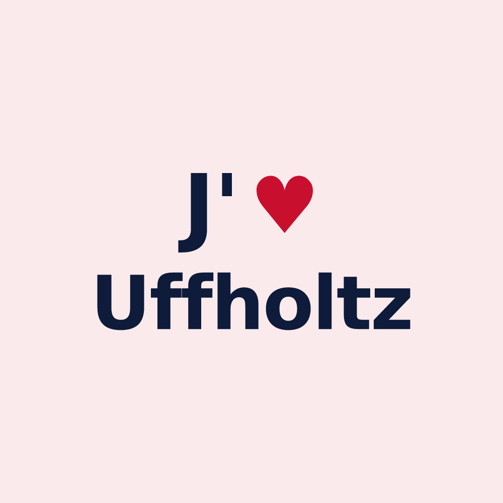 Magnet personnalisé Uffholtz — design J'aime Uffholtz