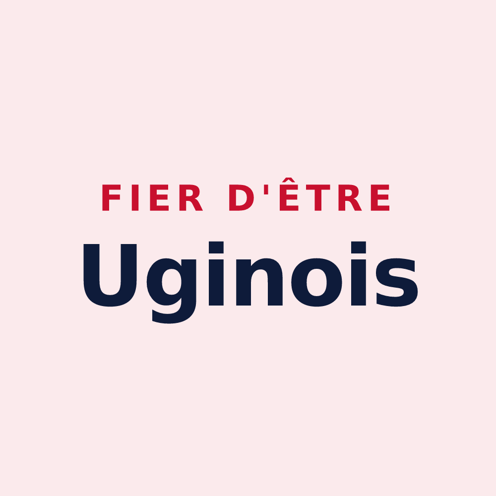 Magnet « Fier d'être Uginois » — design pour Ugine