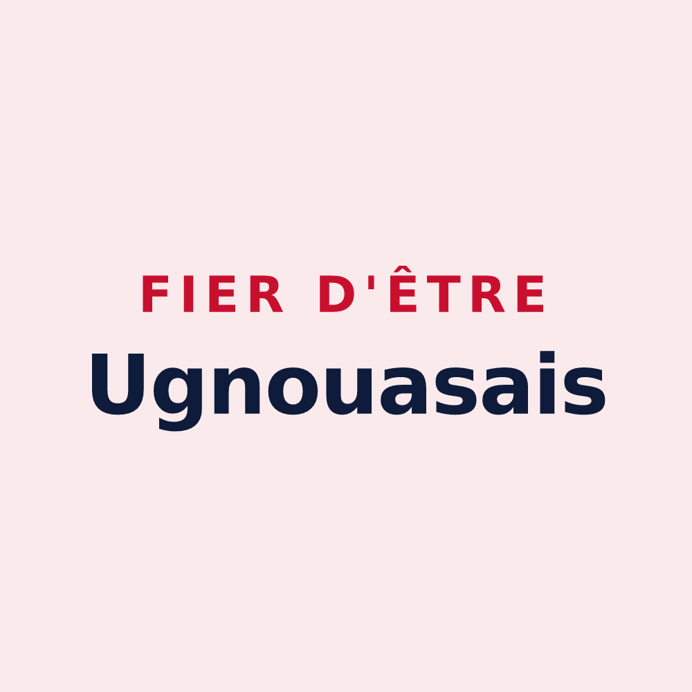 Magnet « Fier d'être Ugnouasais » — design pour Ugnouas
