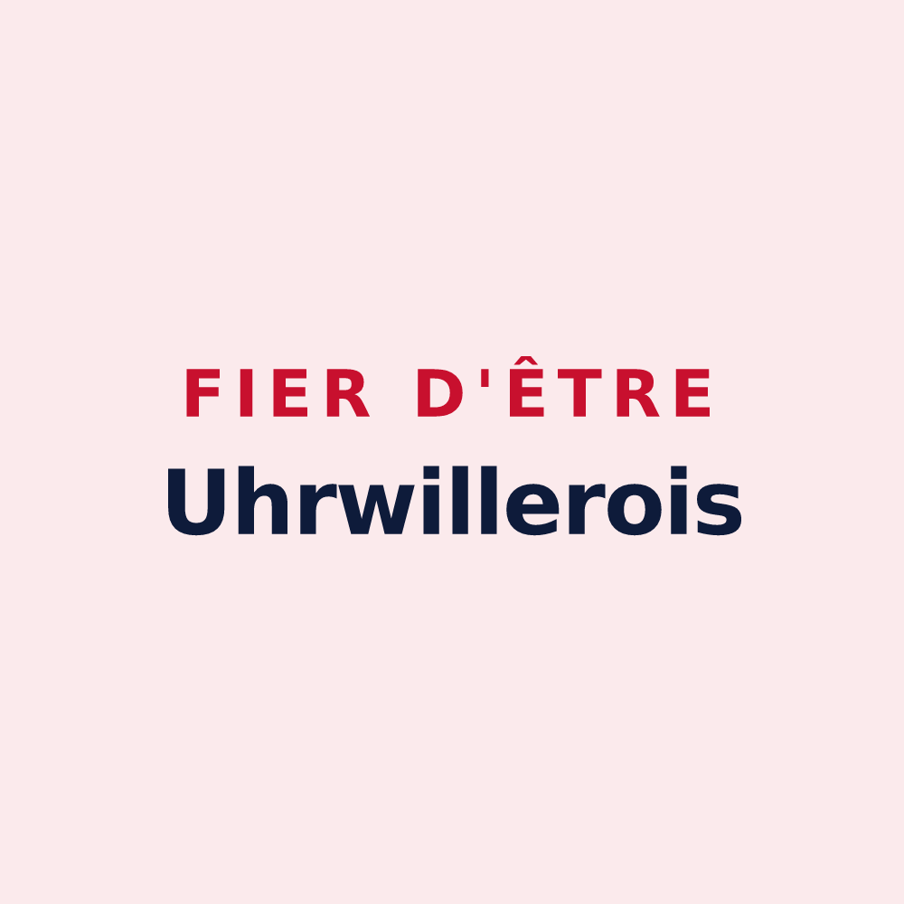 Magnet « Fier d'être Uhrwillerois » — design pour Uhrwiller