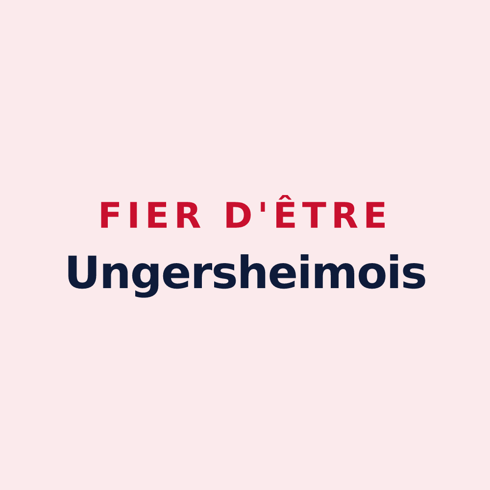 Magnet « Fier d'être Ungersheimois » — design pour Ungersheim