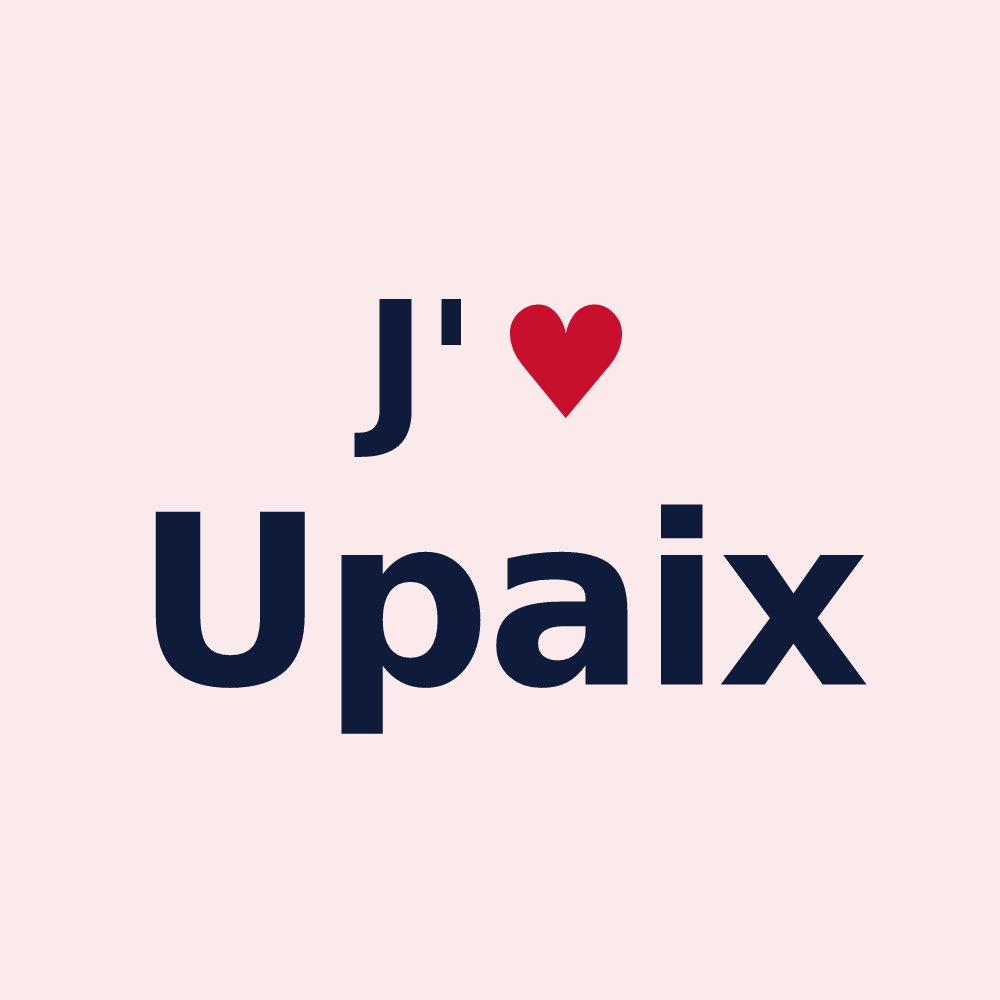Magnet personnalisé Upaix — design J'aime Upaix
