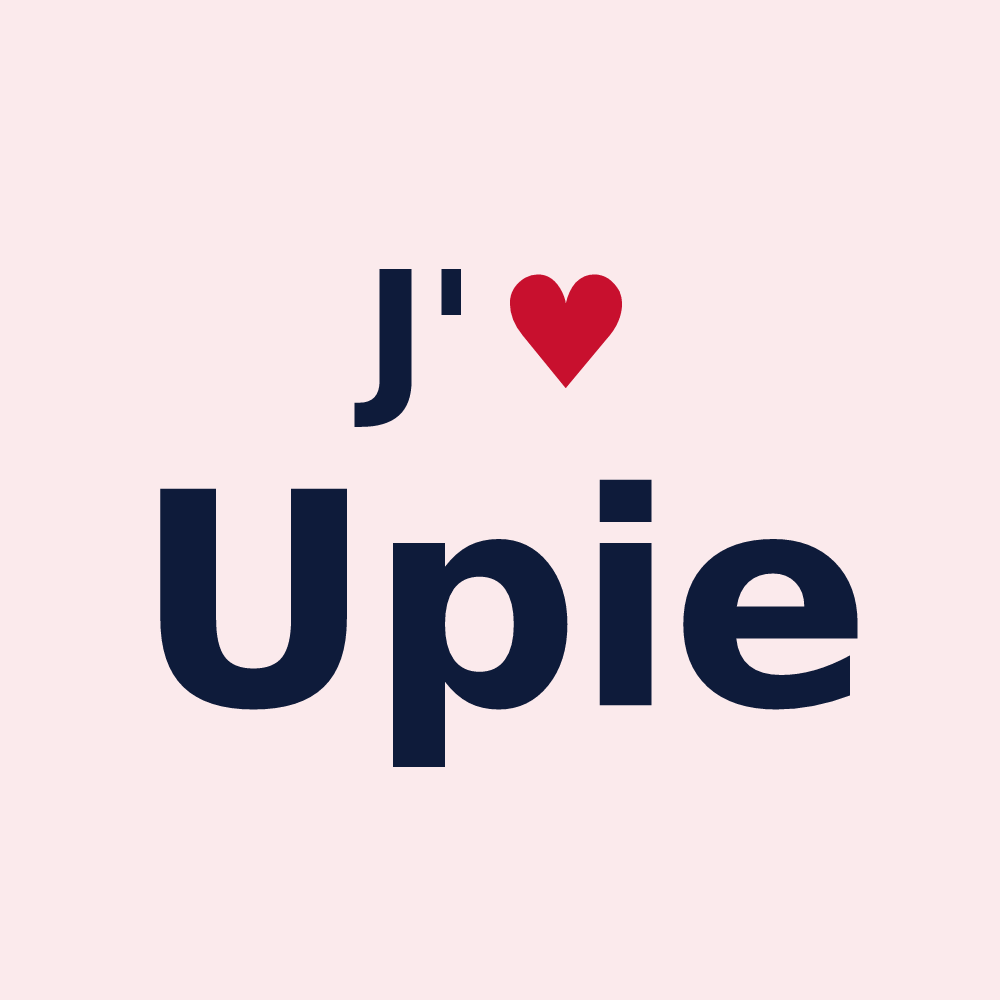 Magnet personnalisé Upie — design J'aime Upie