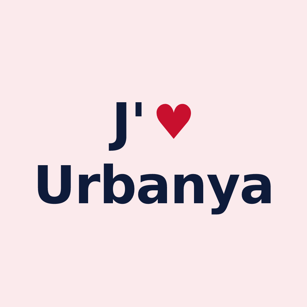Magnet personnalisé Urbanya — design J'aime Urbanya