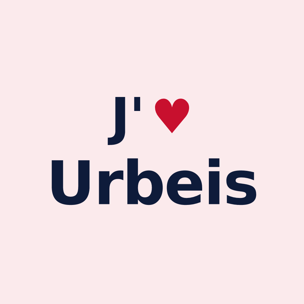 Magnet personnalisé Urbeis — design J'aime Urbeis