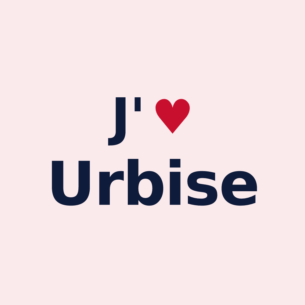 Magnet personnalisé Urbise — design J'aime Urbise