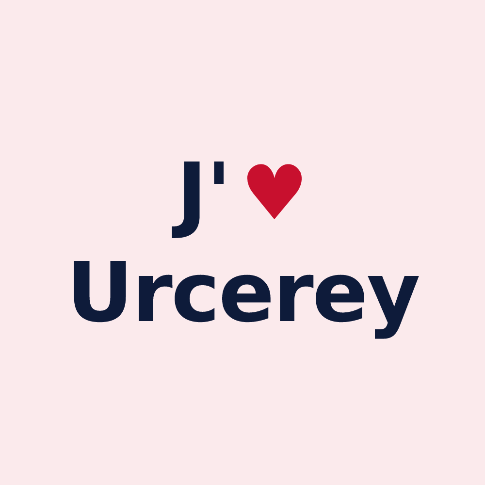 Magnet personnalisé Urcerey — design J'aime Urcerey