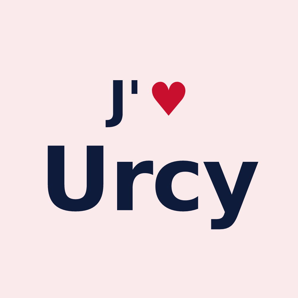 Magnet personnalisé Urcy — design J'aime Urcy