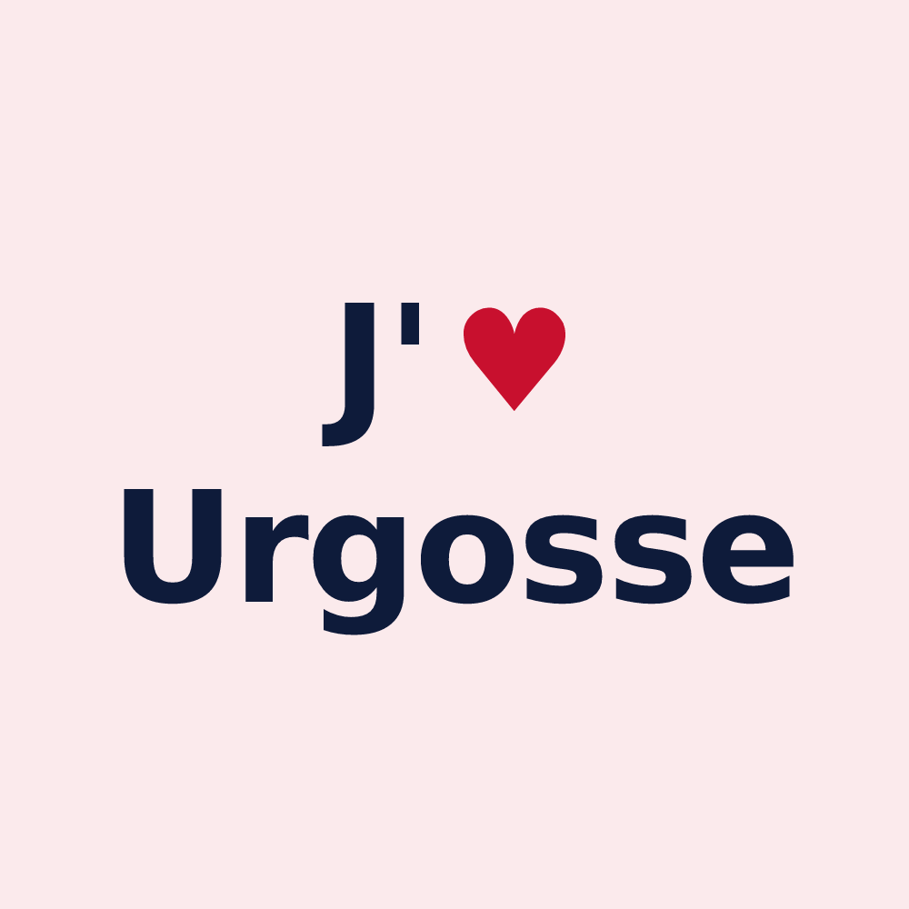 Magnet personnalisé Urgosse — design J'aime Urgosse