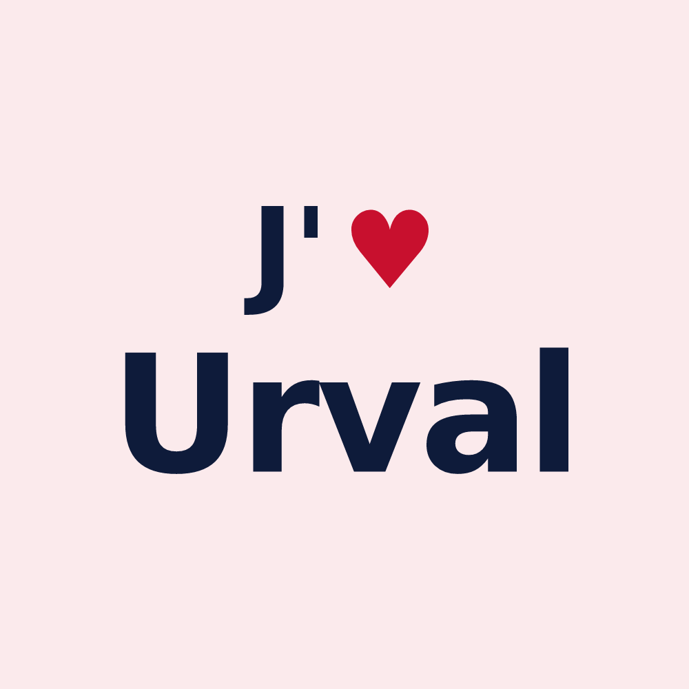 Magnet personnalisé Urval — design J'aime Urval