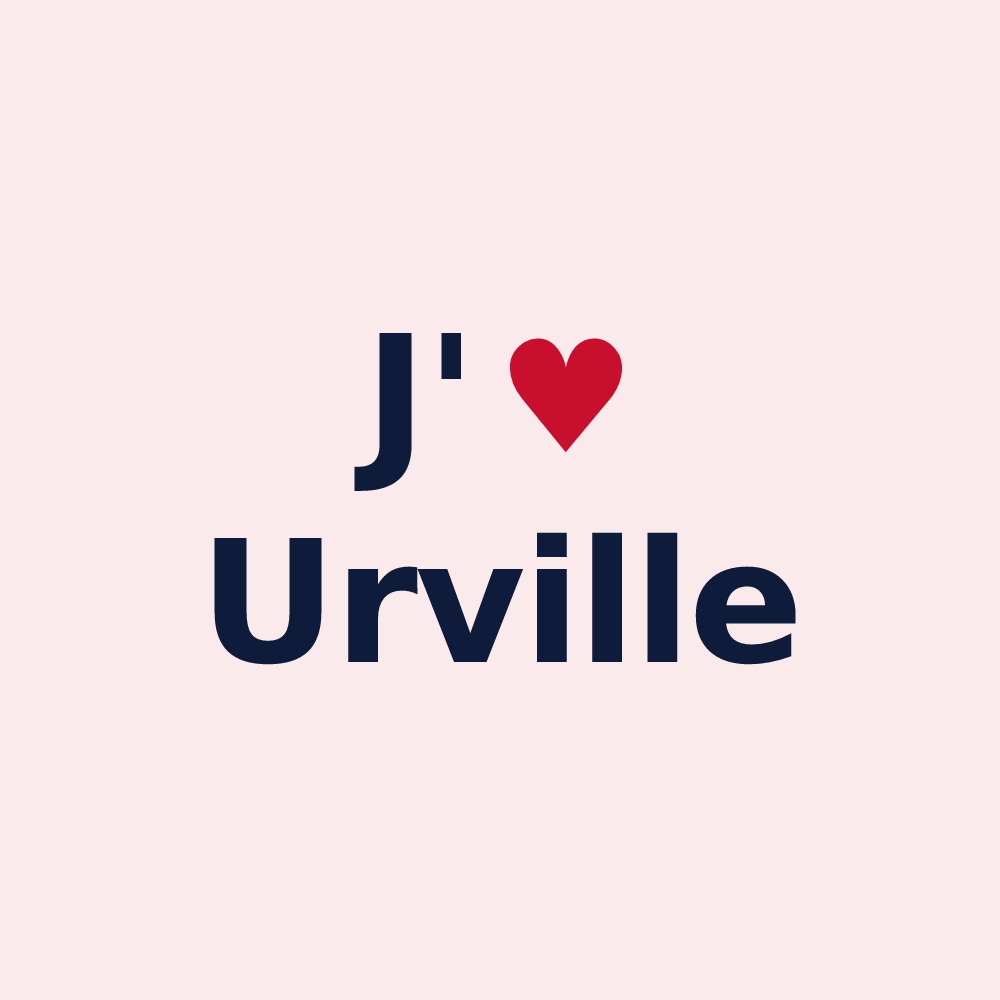 Magnet personnalisé Urville — design J'aime Urville