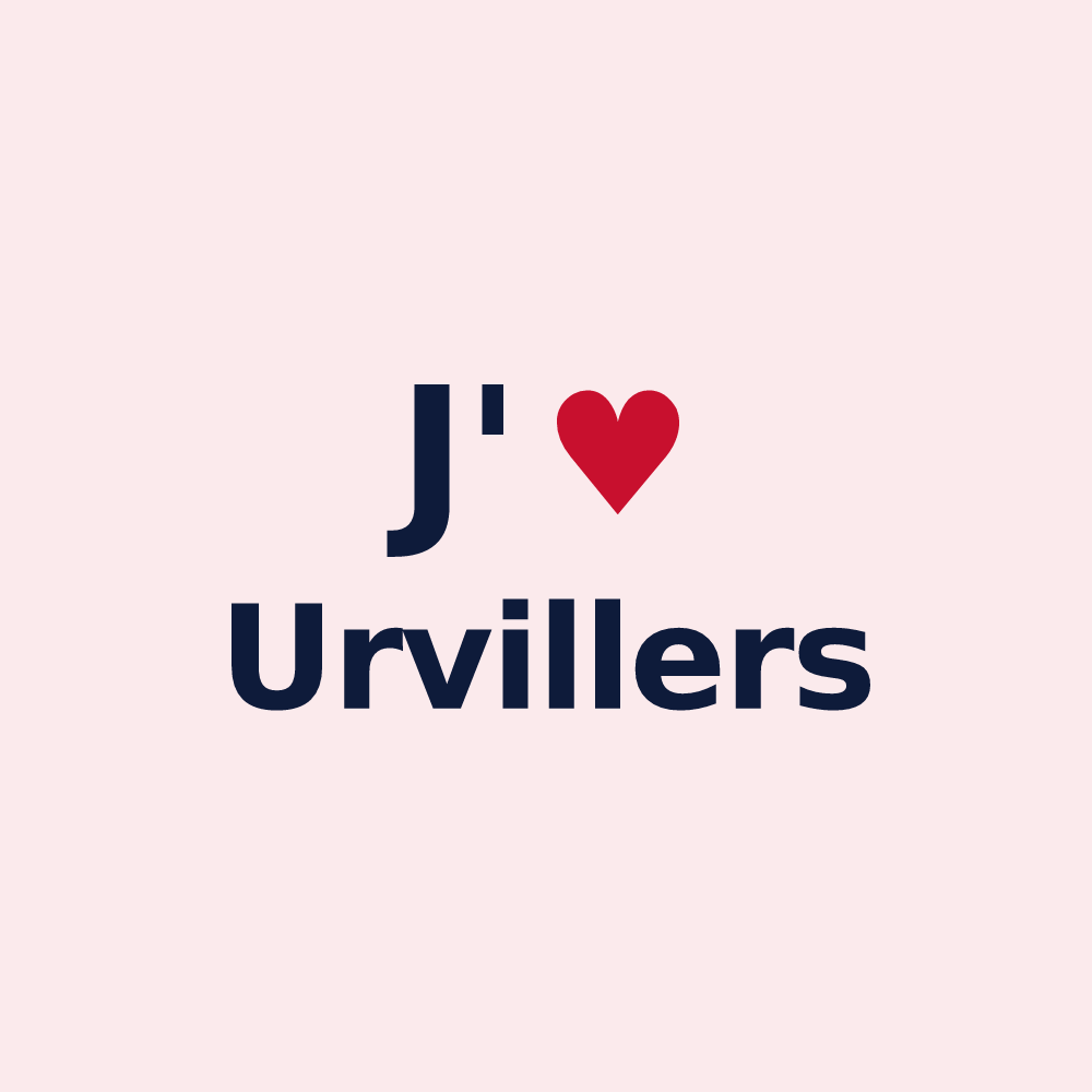 Magnet personnalisé Urvillers — design J'aime Urvillers