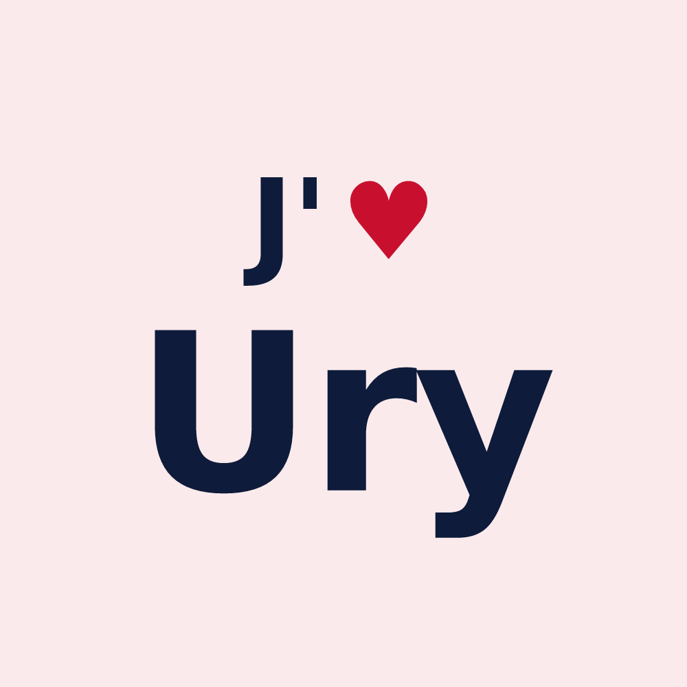 Magnet personnalisé Ury — design J'aime Ury