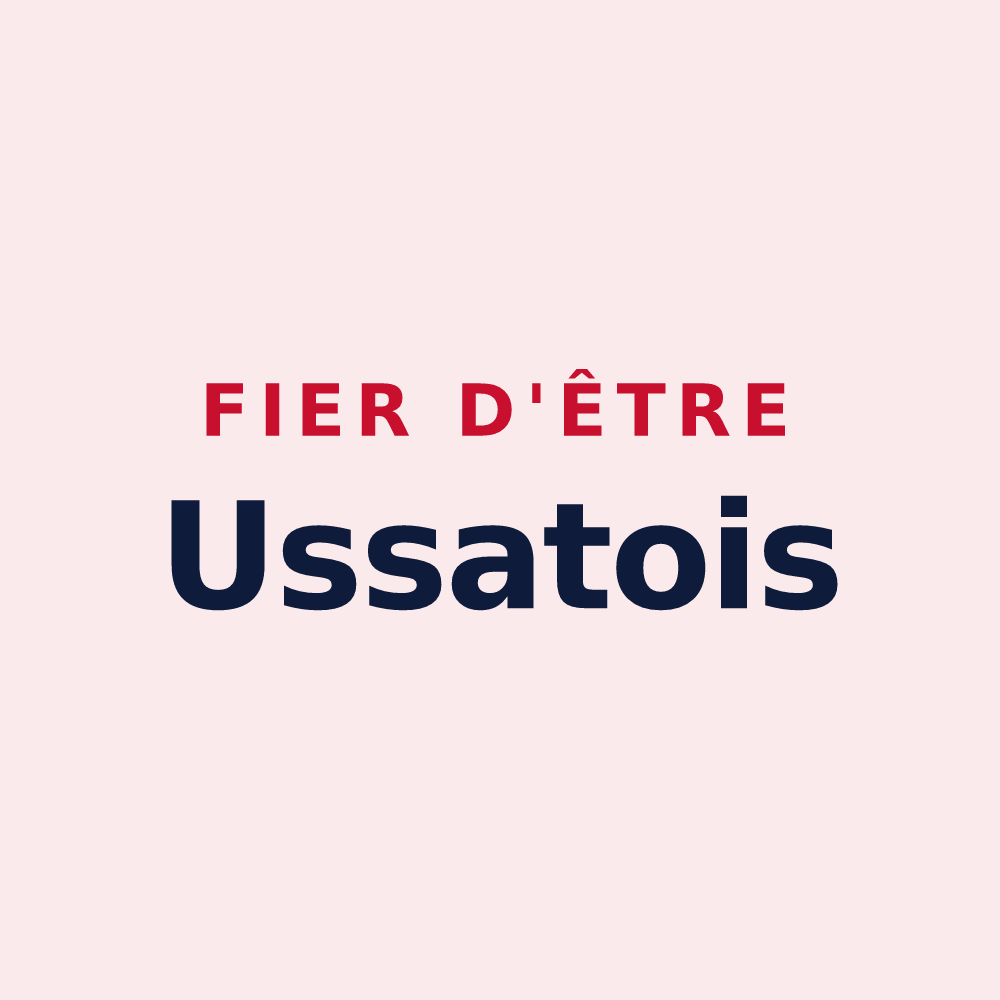 Magnet « Fier d'être Ussatois » — design pour Ussat