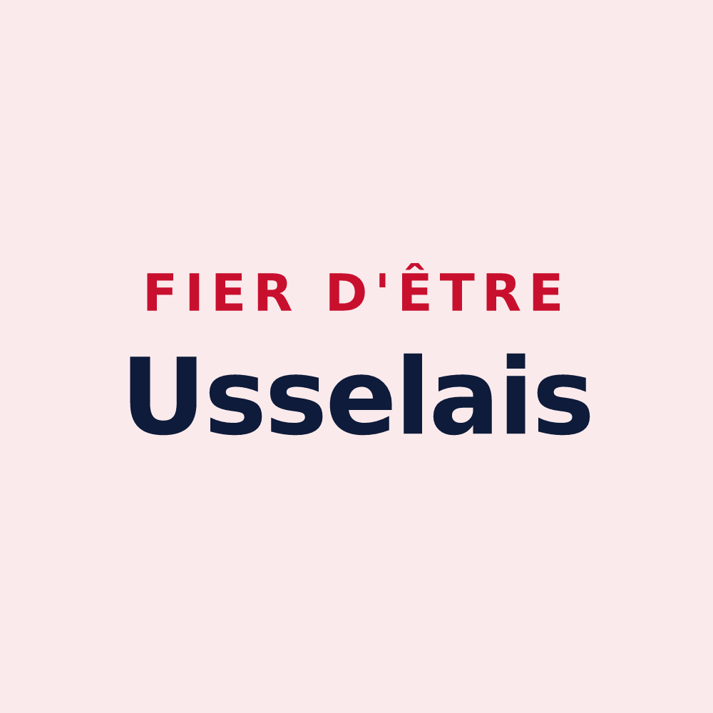 Magnet « Fier d'être Usselais » — design pour Ussel
