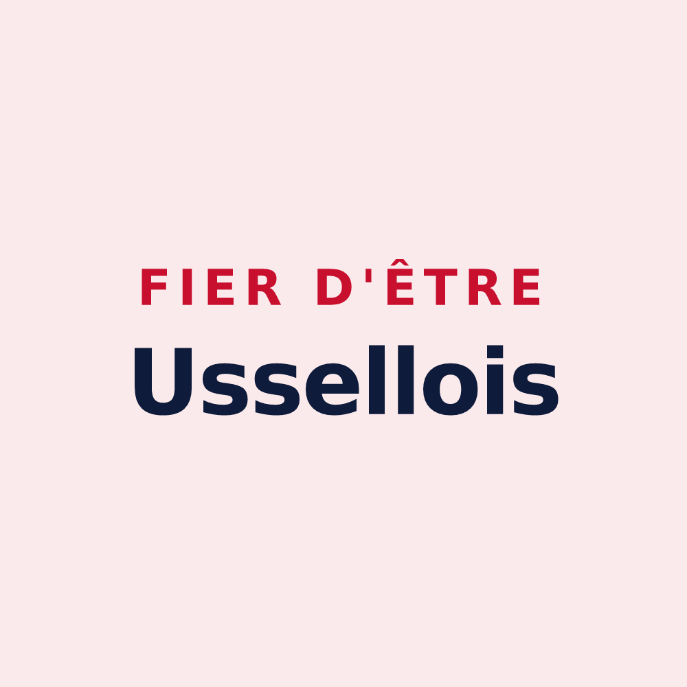 Magnet « Fier d'être Ussellois » — design pour Ussel